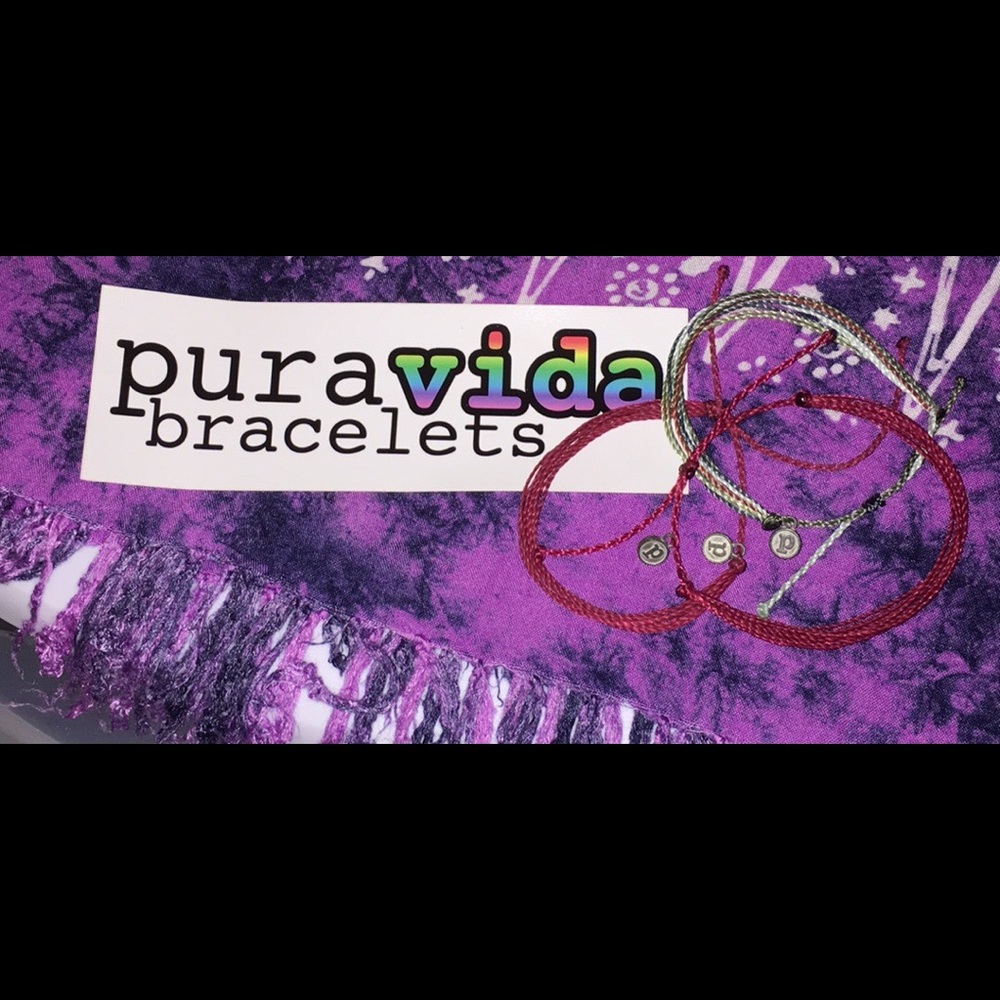 New pura vida bracelets & sticker